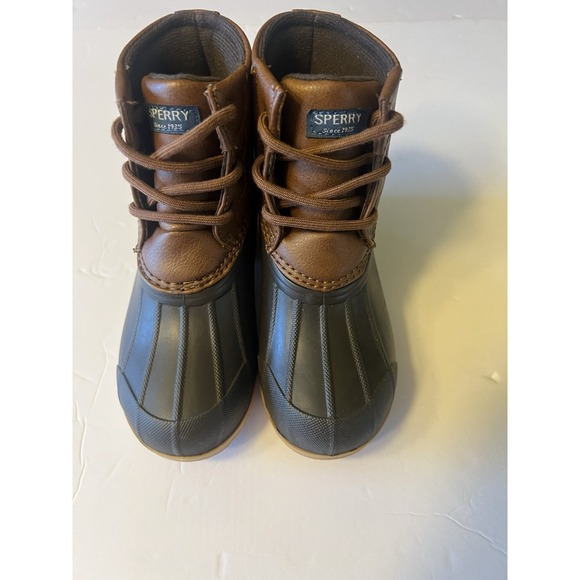 Sperry Toddler Kids Size 11 M | Port Brown Lace Up Ankle Duck Boots SCL261491 - Picture 1 of 8